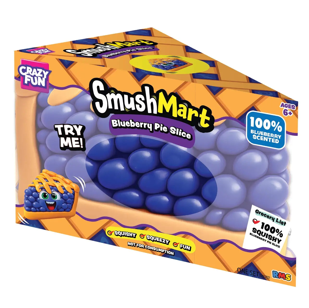 Crazy Fun RMS SmushMart Blueberry Pie Slice Squishy (PRE-ORDER)