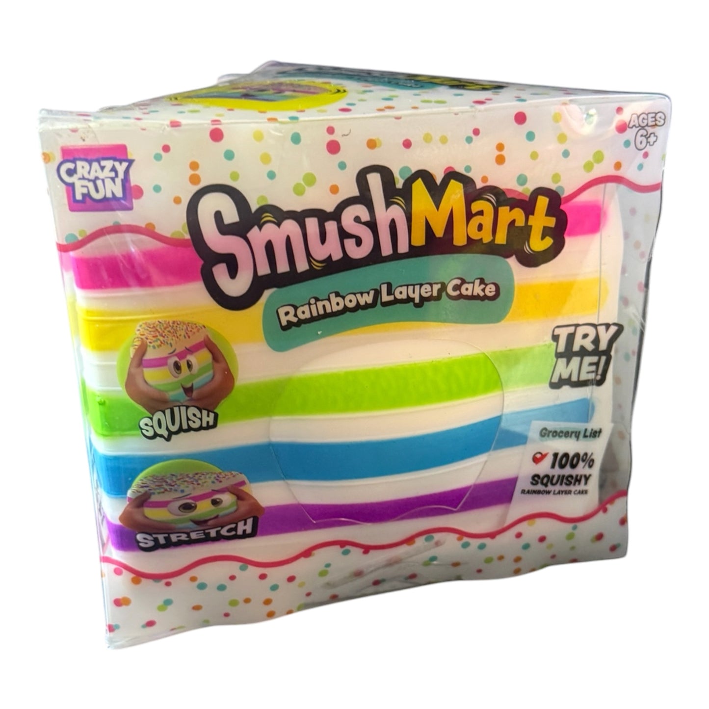 π Crazy Fun RMS SmushMart Rainbow Layer Cake Squishy