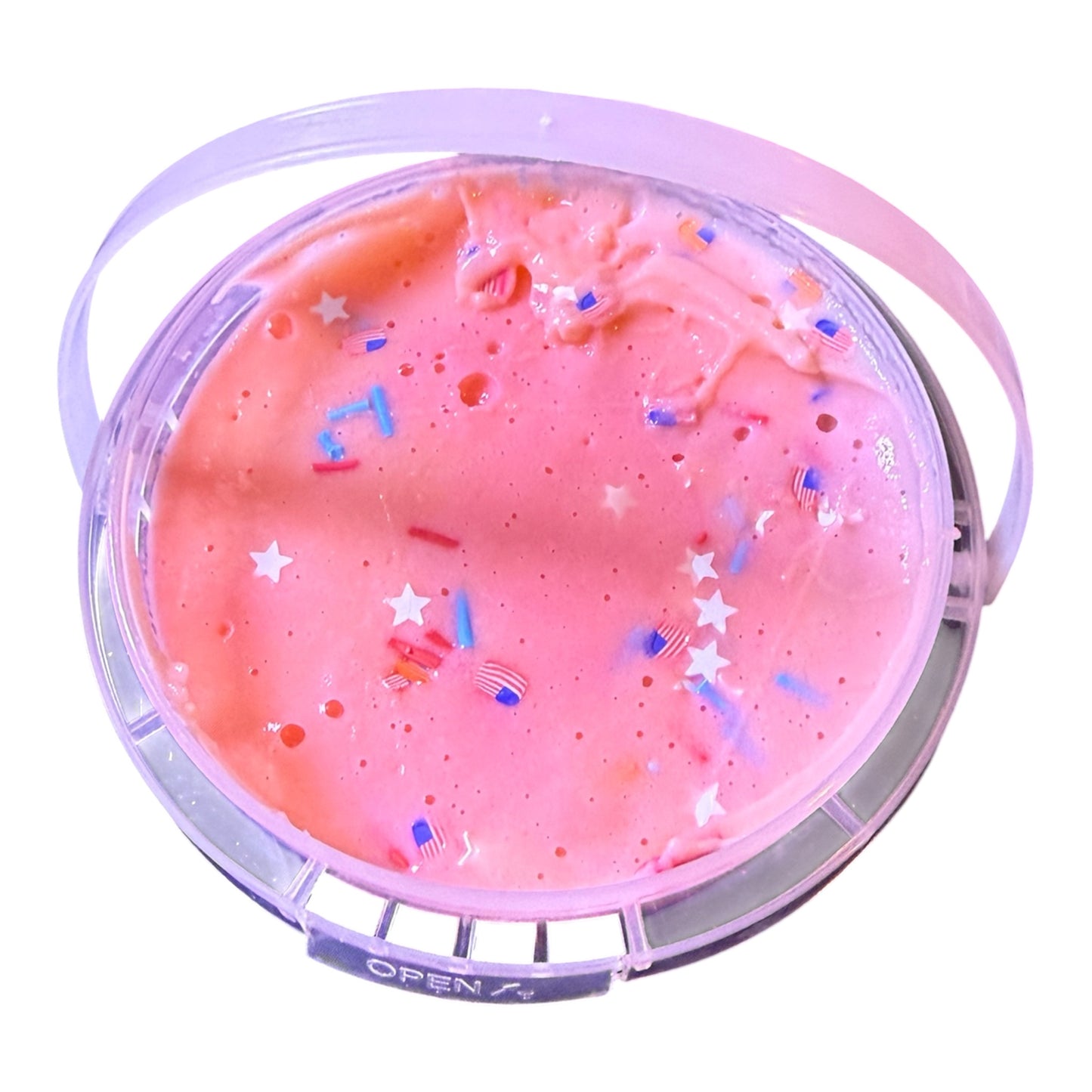 Firework Fizz Slime by Bria’s Slime Lab | Icee Texture | Bomb Pop Scented | 10 oz