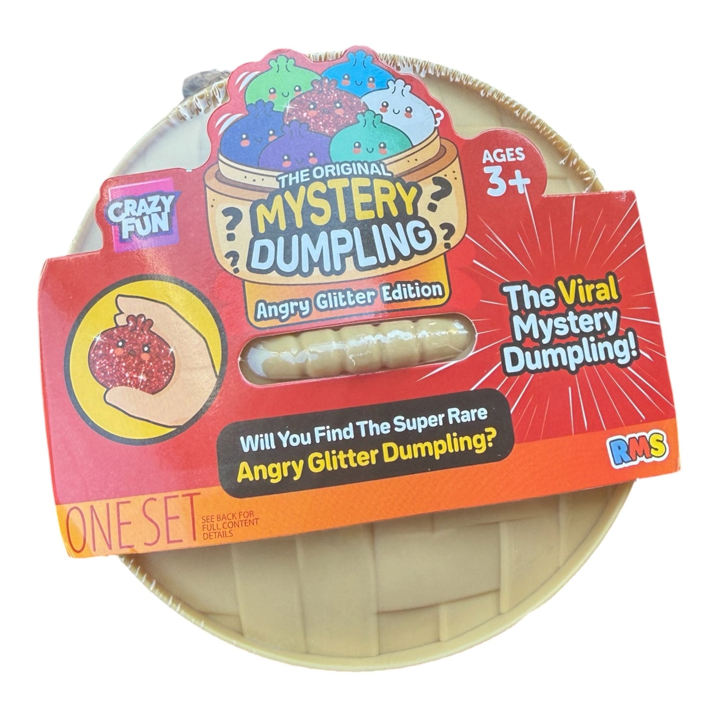 Crazy Fun RMS Original Mystery Dumpling – Angry Glitter Edition (Blind Mystery Squishy)
