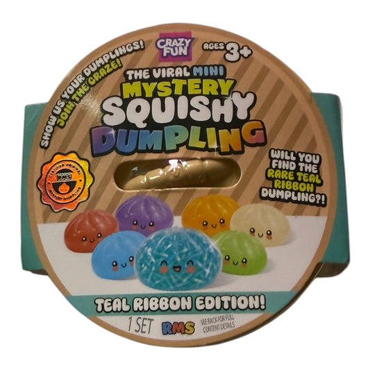 Crazy Fun RMS Mini Mystery Squishy Dumpling – Teal Ribbon Edition