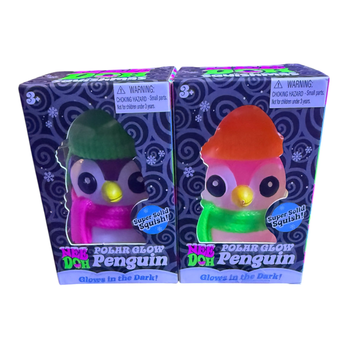 NeeDoh Squishmas Polar Glow Penguin