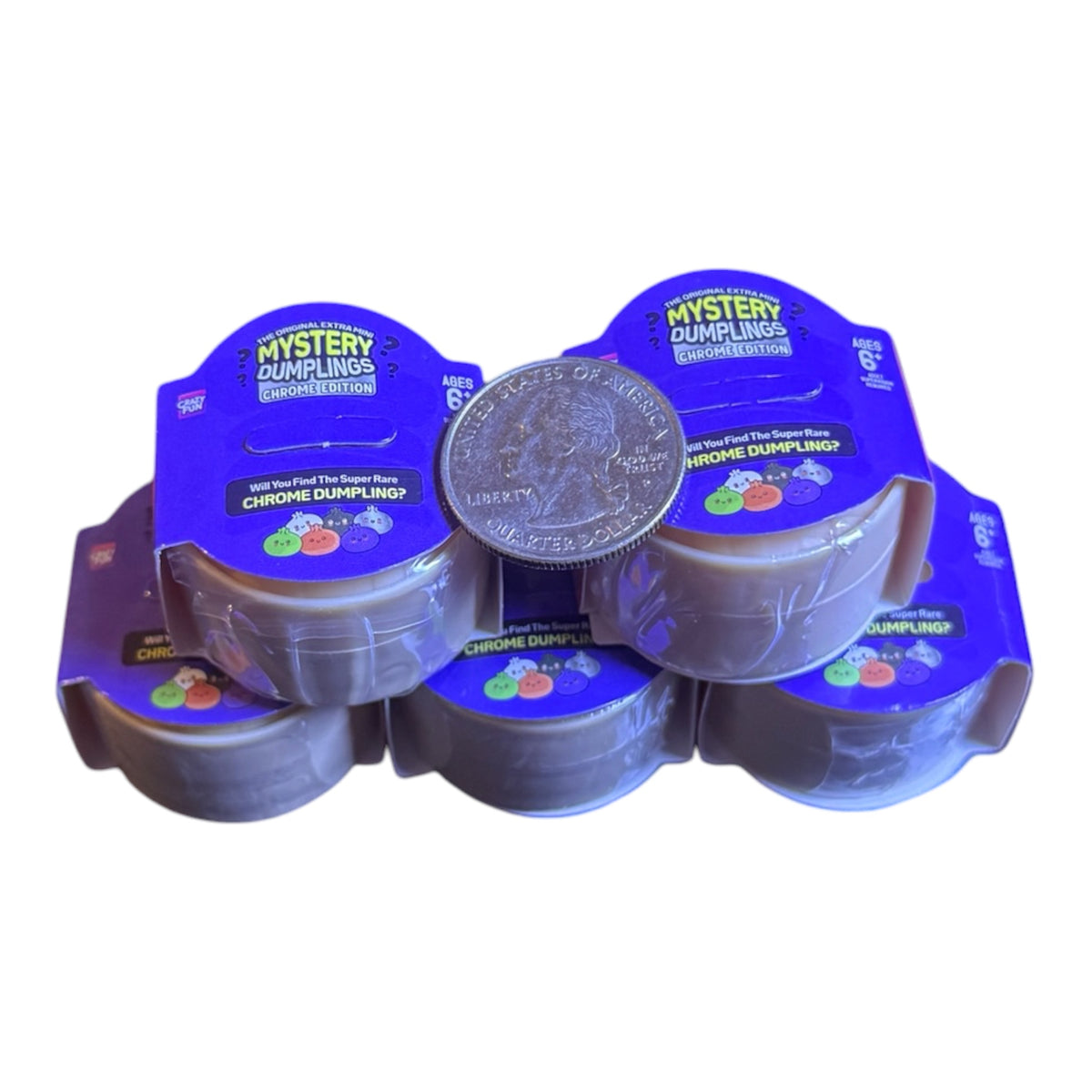 Extra Mini Mystery Dumplings – Chrome Edition (Set of 5)
