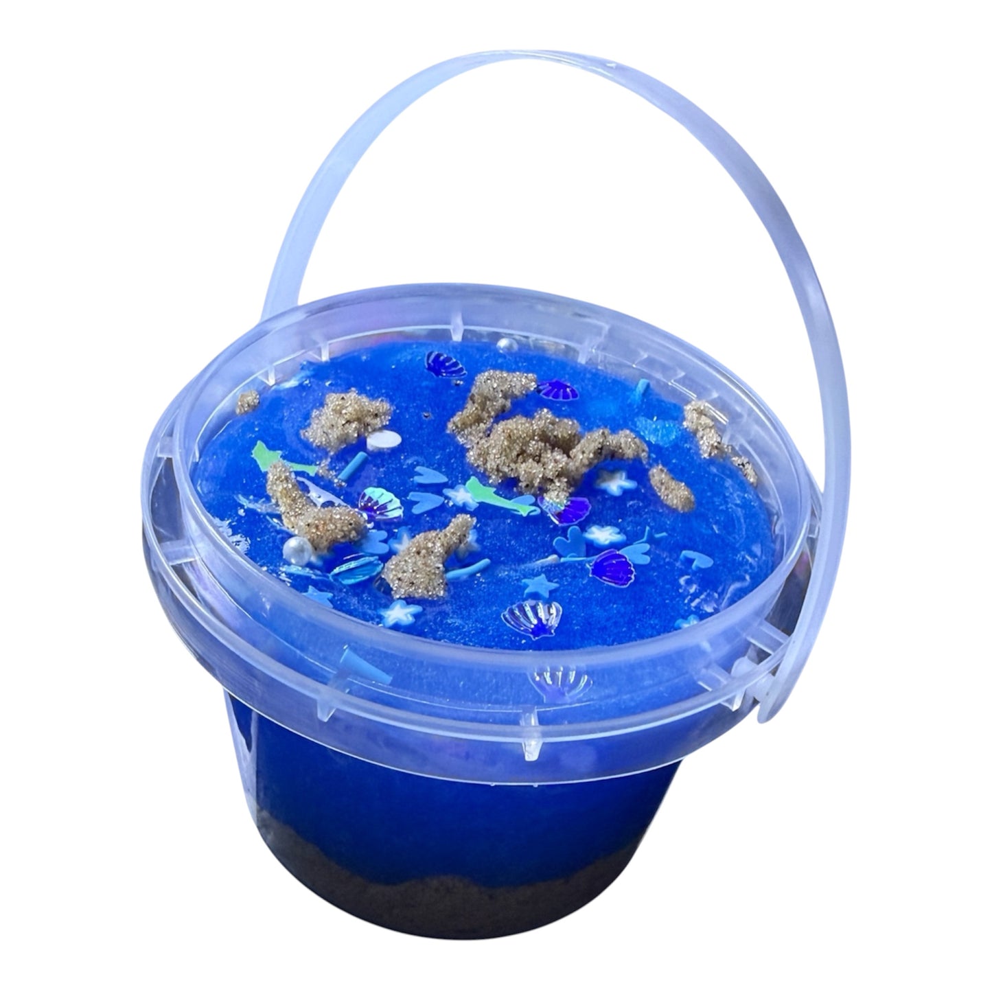 🌊 Ocean Breeze Slime by Bria’s Slime Lab | Sandy & Glossy Texture | Ocean Beach Scented | 10 oz
