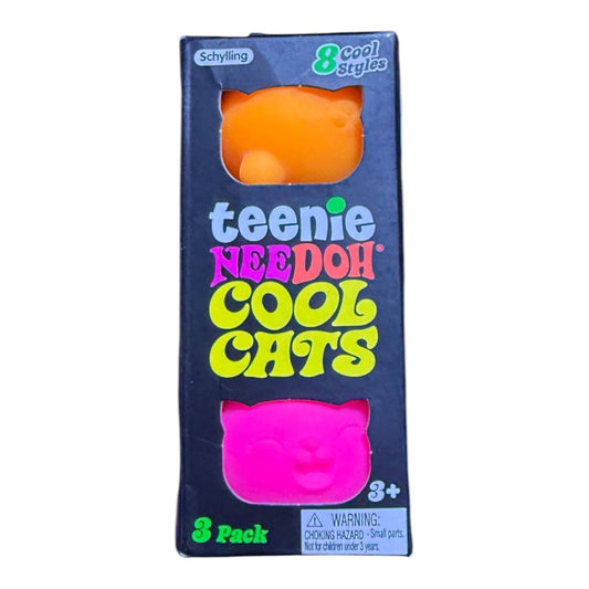 Teenie NeeDoh Cool Cats 3 Pack – Assorted Styles