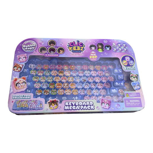 Clickeez Bubble Pops Series 3 Keyboard Megapack – Interactive Collectible Display Set