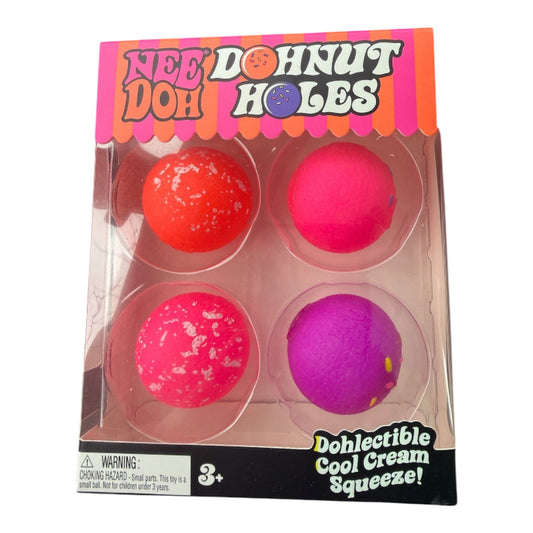 NeeDoh Donut Holes 4-Pack – Dohlectible Cool Cream Squeeze
