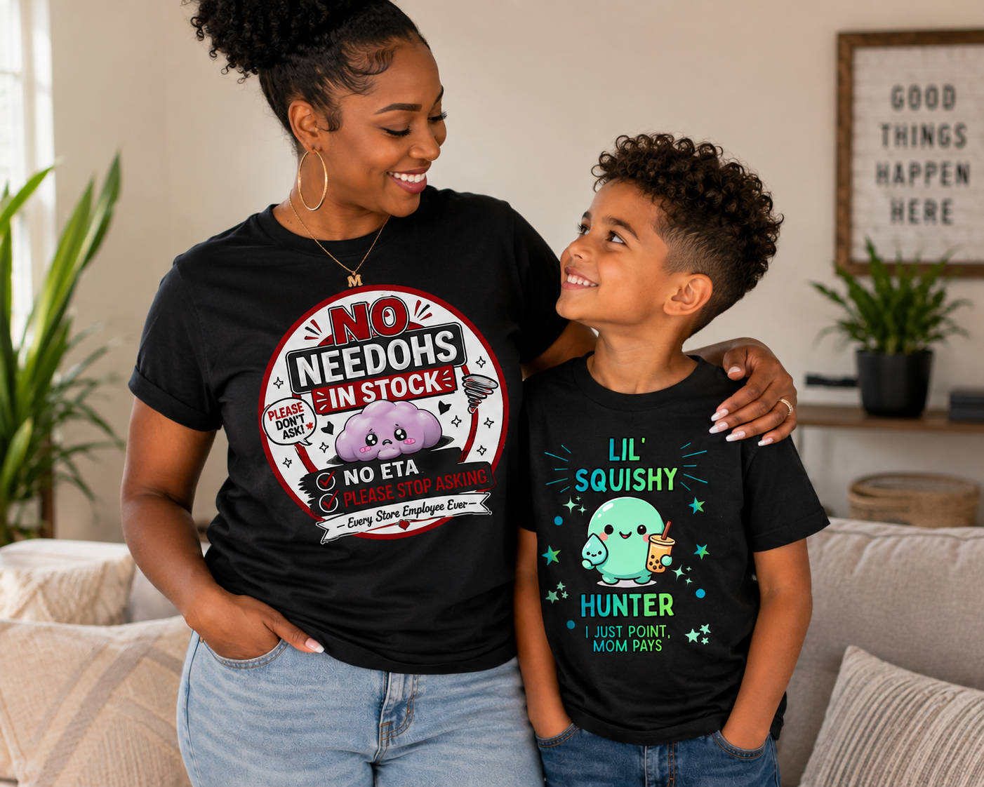 No NeeDohs in Stock Funny Squishy Hunter T-Shirt | Squishy Collector Tee