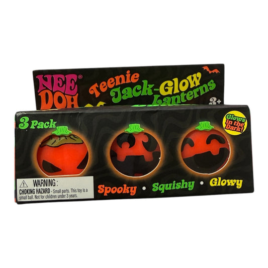 Needoh Teenie Jack-Glow Lanterns 3-Pack